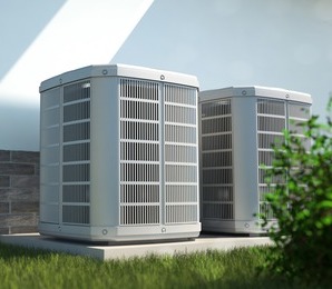 An outdoor air handler for air conditioning.