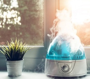 A commercial rooftop air handler.